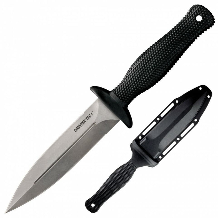 Cold Steel 10BCTL Counter TAC I Boot Knife 5" Double Edge Blade with Kydex Sheath