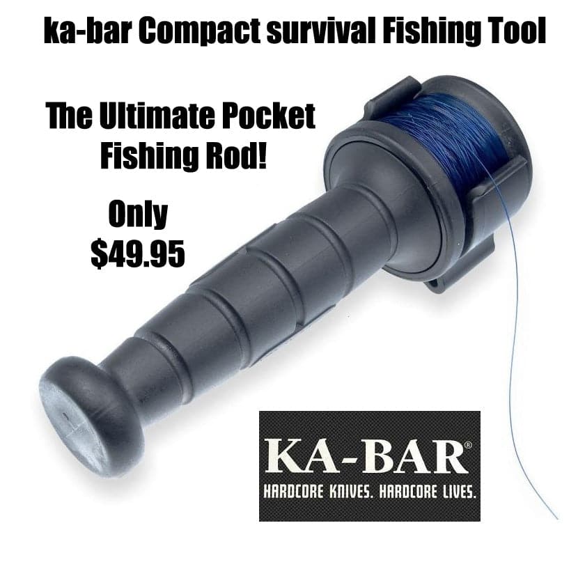 KA-BAR 9921 Survivalist fishing rod/caster-Kit Bag Perth