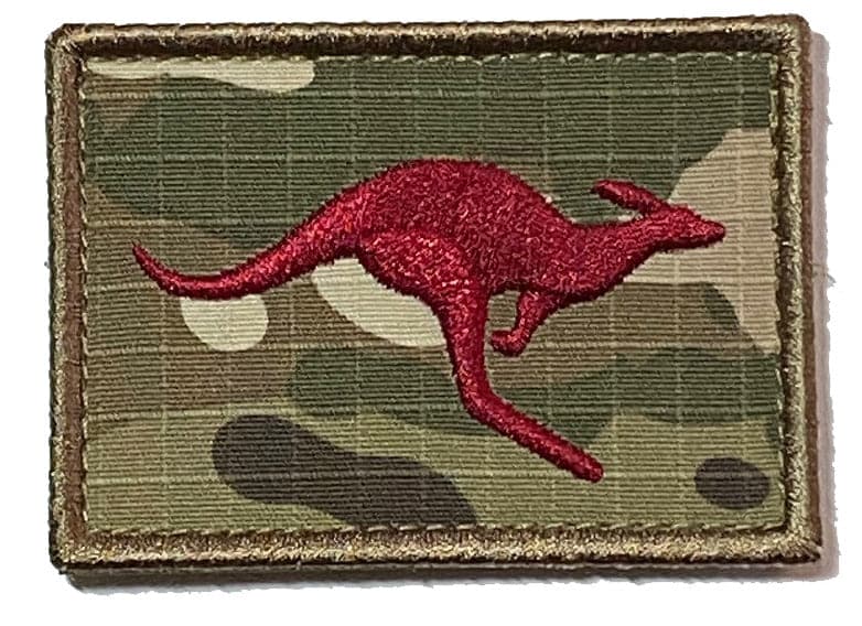 Recon Multi Cam Aussie Battle Flag Patches kangaroo