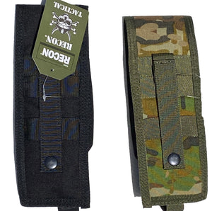 RECON AMC Camo & Black KFS Knife Fork Spoon MOLLE Pouches