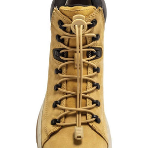 LOCK LACES 72" BOOT LACES - BLACK & COYOTE TAN