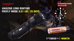 POWERTAC M6 1300 LUMEN USB RECHARGEABLE LED FLASHLIGHT WITH MAGNETIC BASE