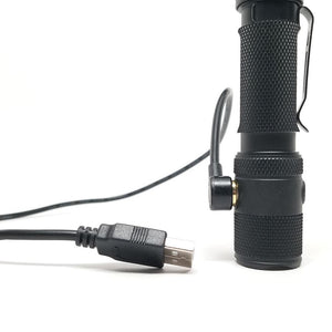 POWERTAC M6 1300 LUMEN USB RECHARGEABLE LED FLASHLIGHT WITH MAGNETIC BASE