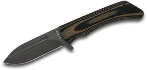 KA-BAR 3066 Mark 98 Flipper Knife 3.5" Black Spear Point Blade, Black/Brown G10 Handles, KA-BAR 3066 Mark 98 Flipper Knife 3.5" Black Spear Point Blade, Black/Brown G10 Handles