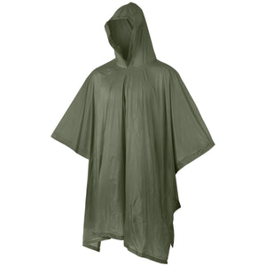 Waterproof Military Olive Vinyl Emergency Poncho-kit bag Perth