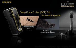 Nitecore TUP 1000 lumens intelligent USB rechargeable keychain torch
