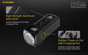 Nitecore TUP 1000 lumens intelligent USB rechargeable keychain torch