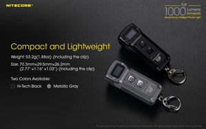 Nitecore TUP 1000 lumens intelligent USB rechargeable keychain torch