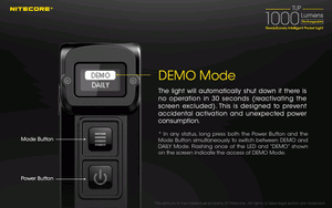 Nitecore TUP 1000 lumens intelligent USB rechargeable keychain torch