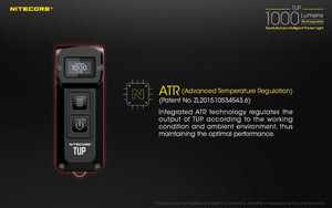 Nitecore TUP 1000 lumens intelligent USB rechargeable keychain torch
