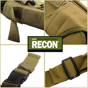 Recon Tactical Drop Leg Pistol Holster Universal fit.