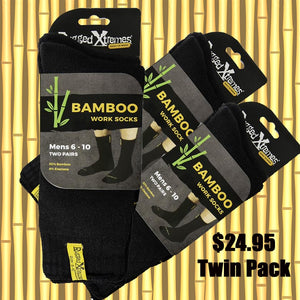 Rugged Extremes Bamboo Socks Twin Value pack