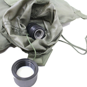 Military Genuine 5 Qrt U.S collapsible Bladder canteen, river crossing aid.