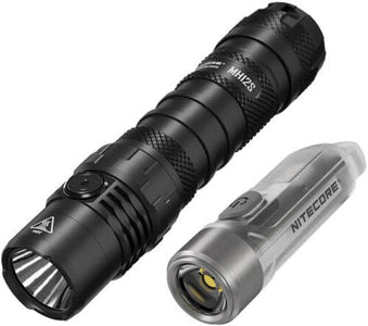 New Genuine Nitecore MH12S 1800 lumen torch + Tiki keychain light bundle - Kit bag Perth