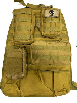 RECON Mil Spec Tactical seat organizer complete with 4 MOLLE Pouches