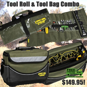 Rugged Tool Bag & Tool Roll Combo