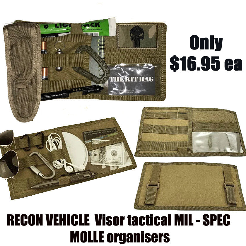 RECON VEHICLE universal Visor tactical MIL - SPEC MOLLE organizer